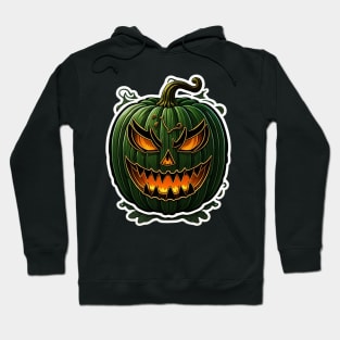 Halloween green pumpkin Hoodie